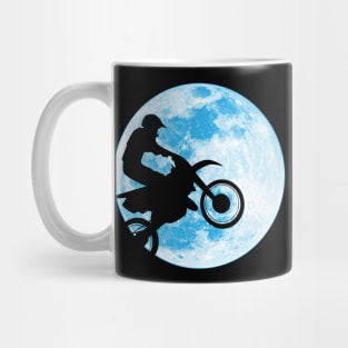 Motocross Motorcycle Blue Moon Mug